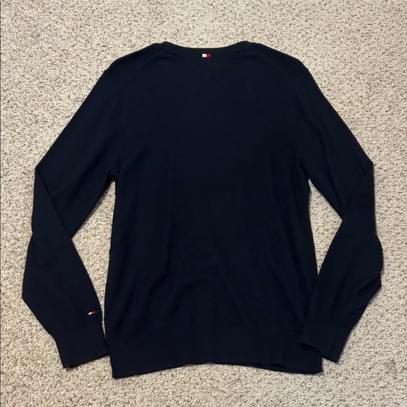 Tommy Hilfiger Navy Crewneck Sweater - Picture 5 of 7
